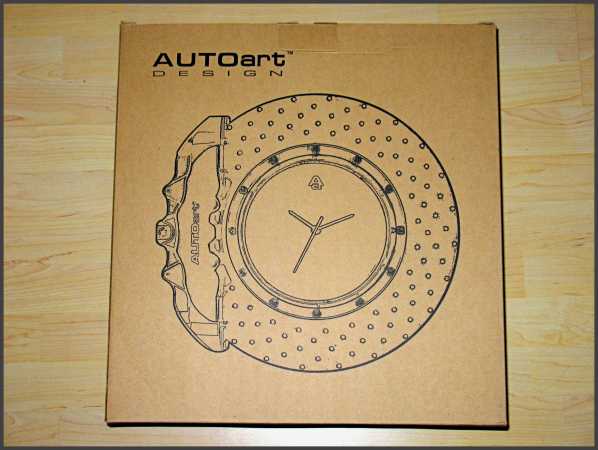 Wanduhr - Alu-Sportbremsscheibe Red Edition